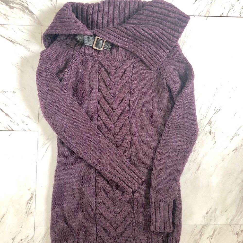 Women's Winter Purple Knitted Blouse